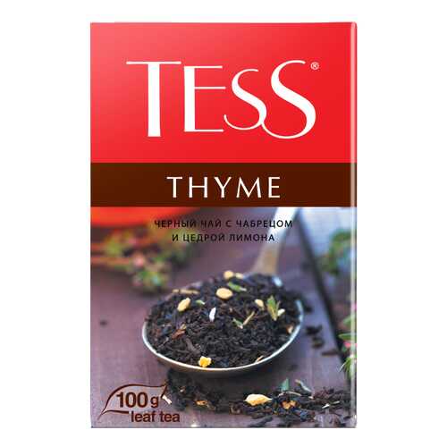 Чай черный листовой Tess Thyme 100 г в Покупочка