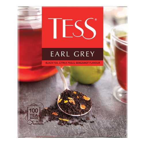 Чай черный Tess Earl Grey 100 пакетиков в Покупочка