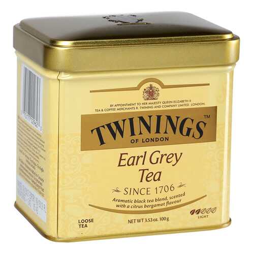 Чай черный Twinings эрл грэй байховый среднелистовой с ароматом бергамота 100 г в Покупочка