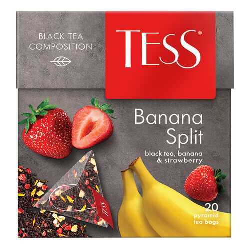 Чай черный в пирамидках Tess Banana Split 20 пакетиков в Покупочка