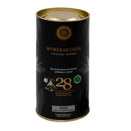 Чай Фабрика Здоровых Продуктов Energy Tea Мужская сила чёрный с травами 30 пирамидок в Покупочка