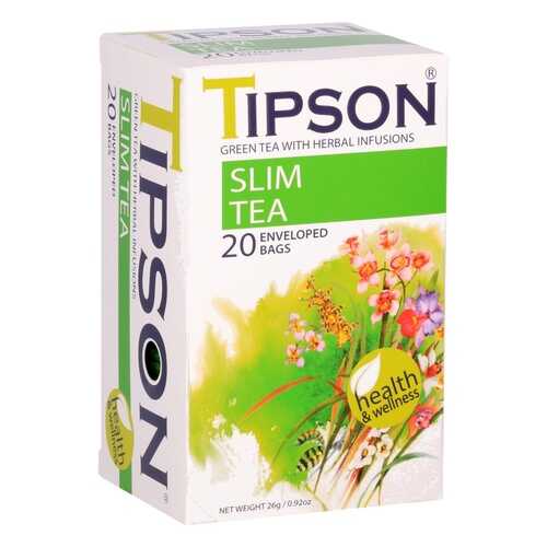 Чай Tipson Slim tea, зеленый с добавками, 20 пакетиков в Покупочка