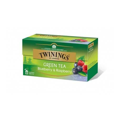Чай зеленый Twinings черника и малина 25 пакетиков в Покупочка