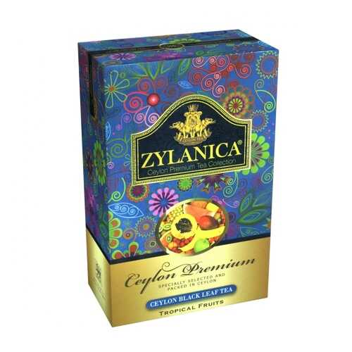 Чай Zylanica Ceylon Premium Tropical Fruits черный листовой с кусочками фруктов 100 г в Покупочка