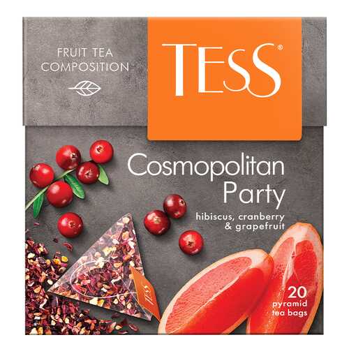 Чайный напиток в пирамидках Tess Cosmopolitan Party 20 пакетиков в Покупочка