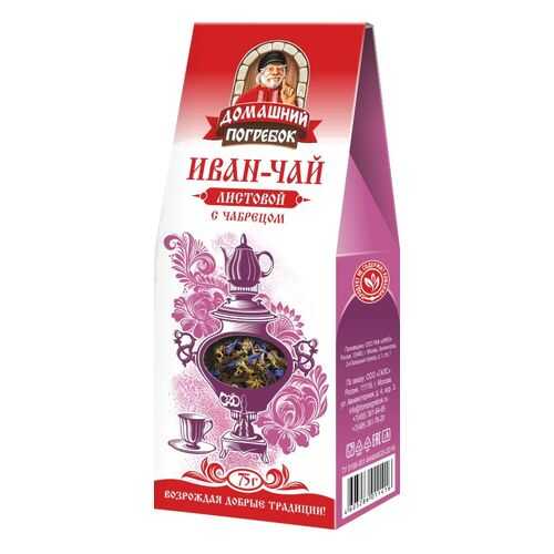 Иван-сай Домашний погребок листовой с чабрецом 75 г в Покупочка