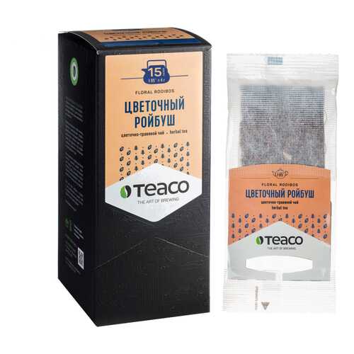 TeaCo Пакетированный травяной чай на чайник Цветочный ройбуш TEACO, 20 пак. по 4 г в Покупочка