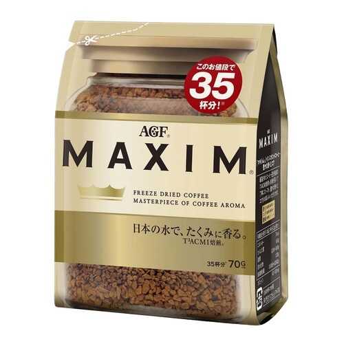 Кофе AGF Maxim растворимый gold blend 70 г в Покупочка