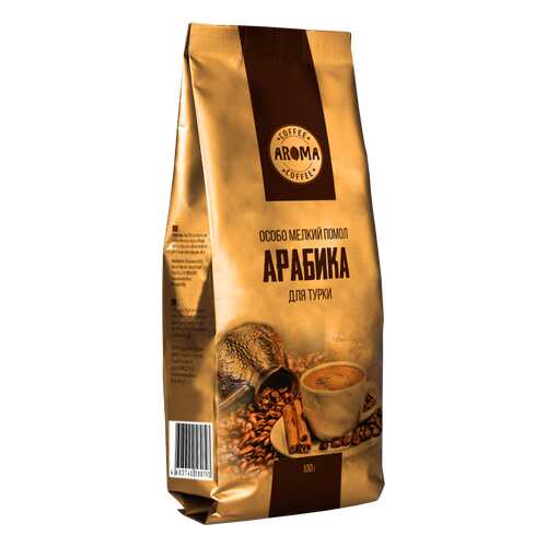 Кофе Aroma Арабика для турки, молотый, 100 гр в Покупочка