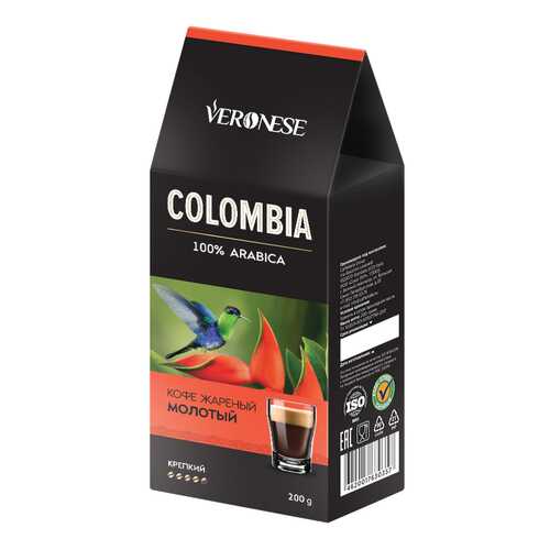 Кофе молотый Veronese Colombia 200 г в Покупочка