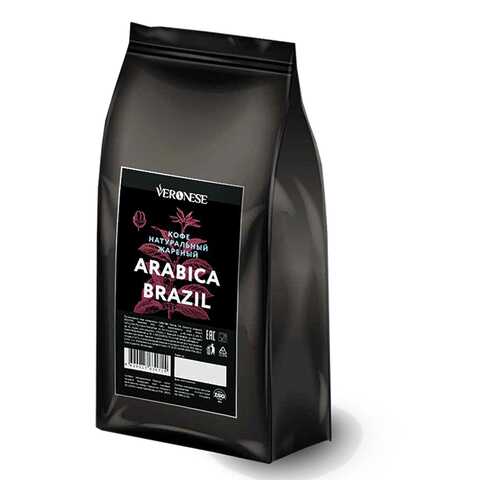 Кофе в зернах Veronese Arabica Brazil 50% арабика 50% робуста 1000 г в Покупочка