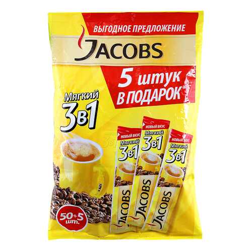 Кофейный напиток растворимый Jacobs классика 3в1 55*12 г в Покупочка