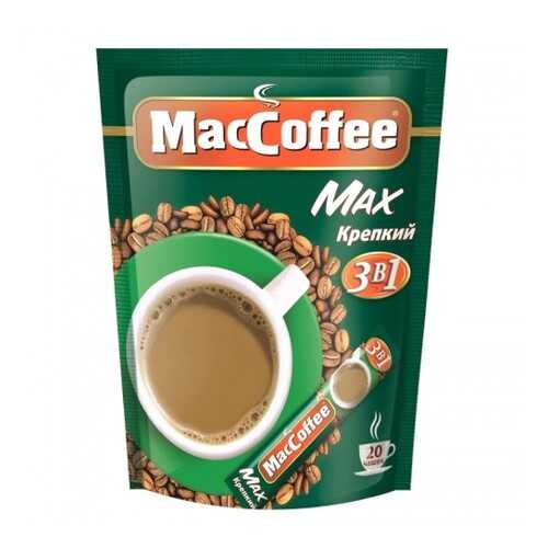 Кофейный напиток растворимый MacCoffee max крепкий 3в1 20 г 16 штук в Покупочка