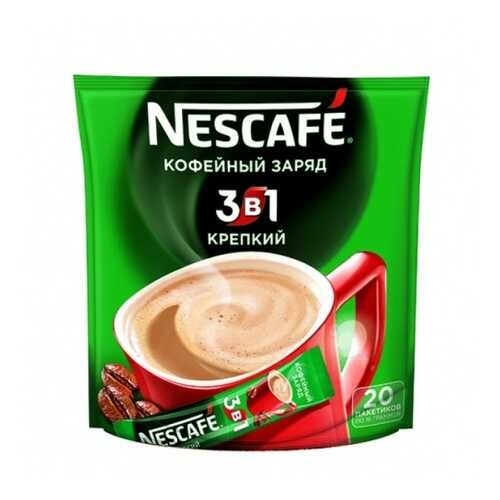 Кофейный напиток растворимый Nescafe 3в1 крепкий 16 г 20 пакетиков в Покупочка