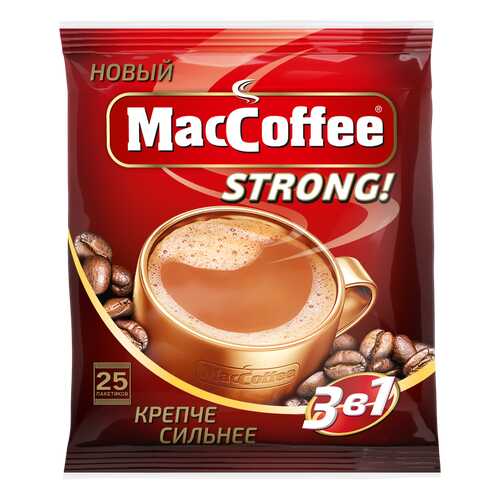 Напиток кофейный растворимый т.з. MacCoffee (3 в 1) Strong, м/уп 16г*25*20 блок в Покупочка