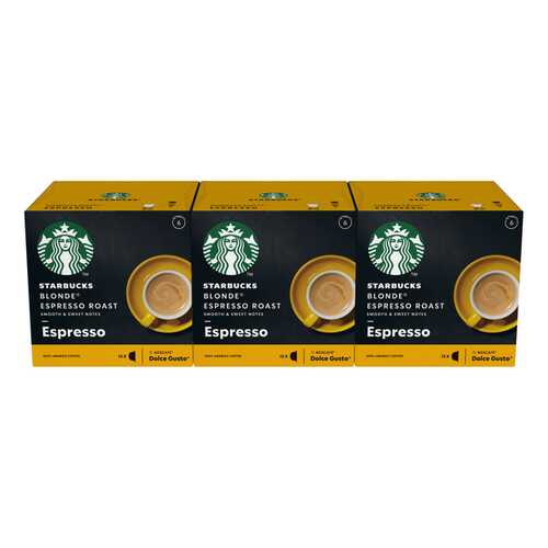 STARBUCKS Blonde Espresso Roast Капсулы для системы NESCAFE Dolce Gusto, 12 шт. в Покупочка