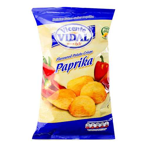Чипсы картофельные Vicente Vidal с паприкой 135 г в Покупочка