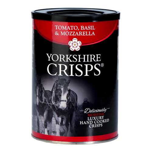 Чипсы картофельные Yorkshire Crisps с томатом базиликом и моцареллой 100 г в Покупочка