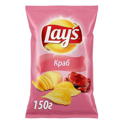Картофельные чипсы Lay's краб 150 г в Покупочка