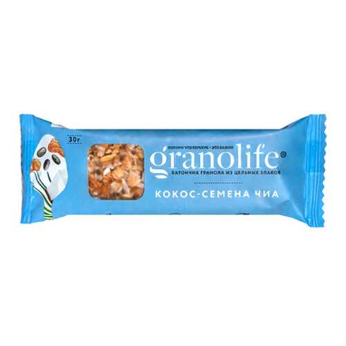 Батончик-гранола Granolife кокос семена чиа в Покупочка