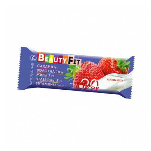Батончик протеиновый Клубника Beauty Fit 60 г в Покупочка