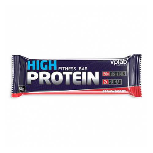 Батончик с протеином High protein bar, клубника VPLab 50 г в Покупочка