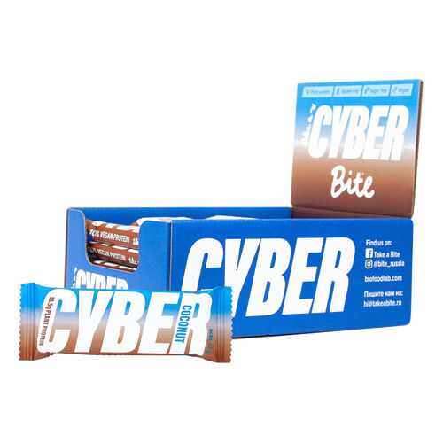 Батончик высокобелковый Cyber Bite со вкусом кокоса 20 штук по 60 гр в Покупочка
