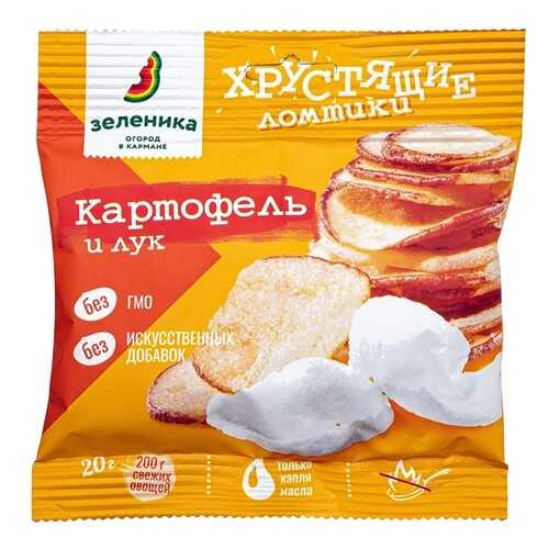 Ломтики овощные Зеленика хрустящие из картофеля с луком в Покупочка