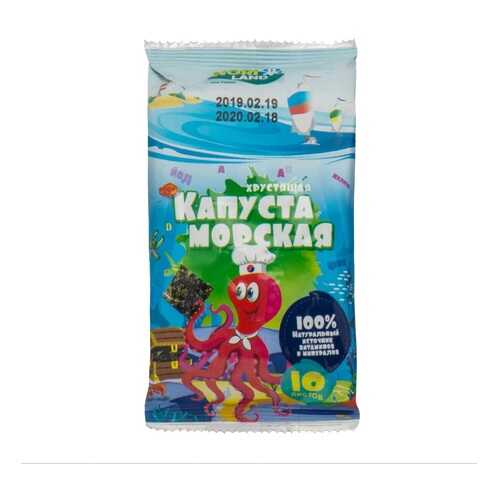 Морская капуста NORI LAND Осьминожка сушеная 4.5г Южная Корея в Покупочка