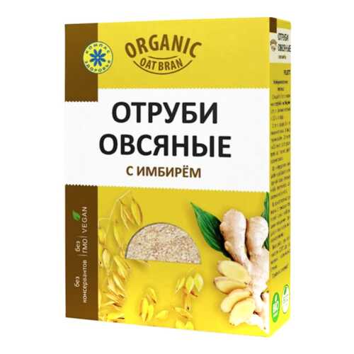 Отруби Компас Здоровья овсяные с имбирем 200 г в Покупочка