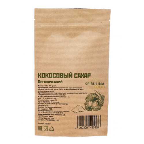 Кокосовый сахар органический 250 гр в Покупочка