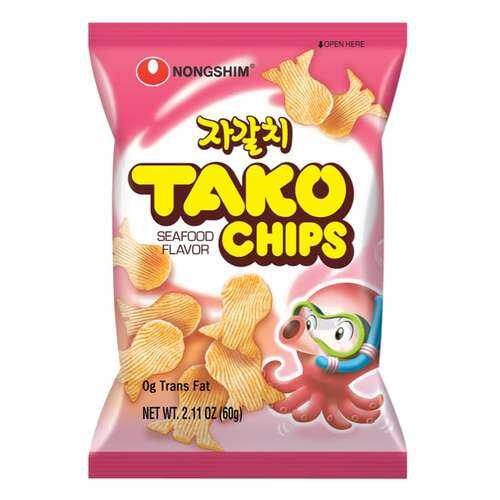 Чипсы Nongshim тако с морепродуктами 60 г в Покупочка