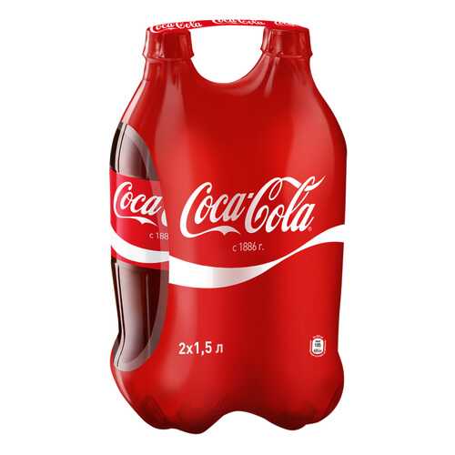 Напиток Coca-Cola сильногазированный 1.5 л 2 штуки в упаковке в Покупочка