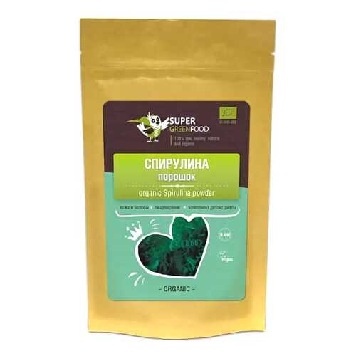 Спирулина Super Green Food порошок 200 г в Покупочка