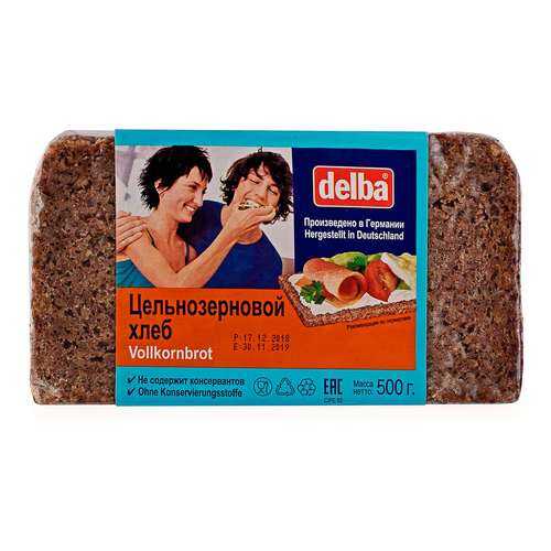 Хлеб Delba цельнозерновой, длинный брикет, 500 гр. в Покупочка