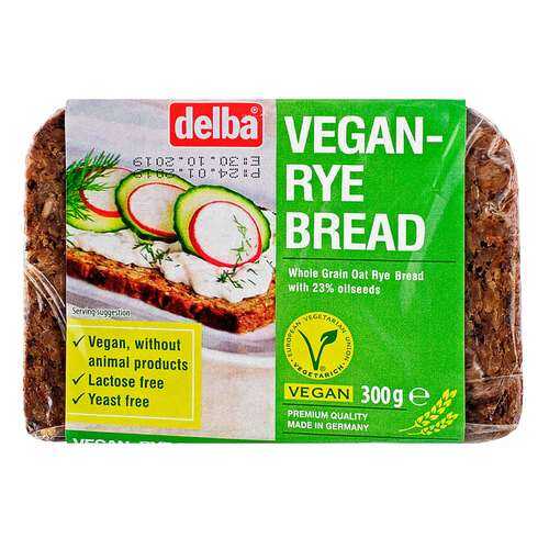 Хлеб Delba цельнозерновой вегетарианский со злаками, 300 гр. в Покупочка
