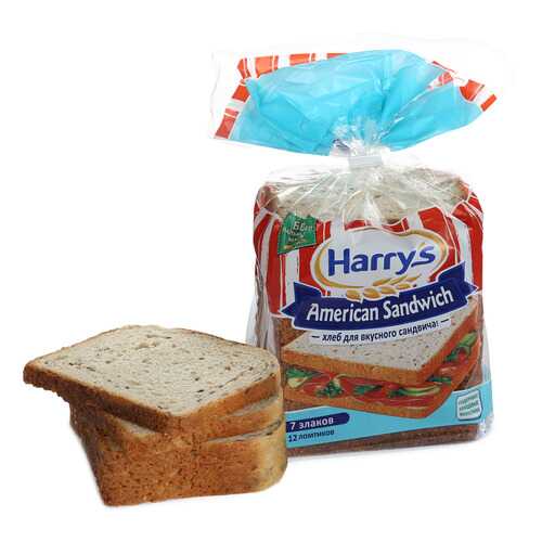 Хлеб Harry's американский сэндвич пшенично-ржаной 7 злаков 470 г в Покупочка