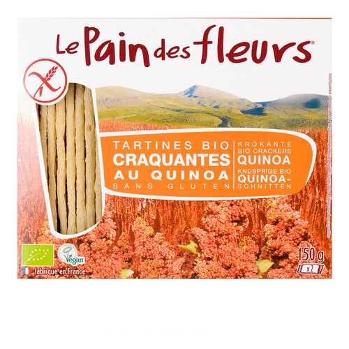Хлебцы диетические из киноа Pain des fleurs 150 г в Покупочка