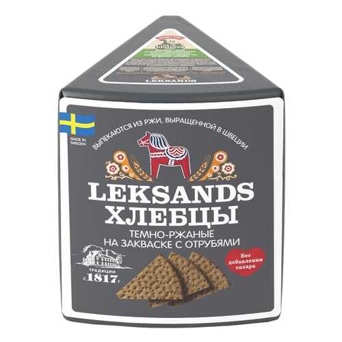Хлебцы темно-ржаные на закваске с отрубями Leksands by Bionova 200 г, Швеция в Покупочка