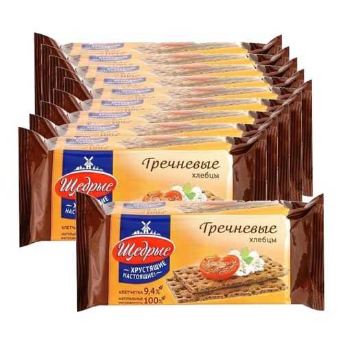 ЩЕДРЫЕ хлебцы Гречневые 100г 10 упаковок в Покупочка