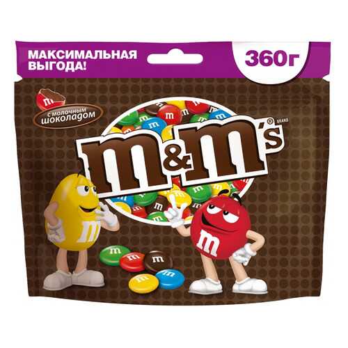 Драже M&M's с молочным шоколадом 360 г в Покупочка