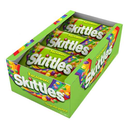 Драже Skittles кисломикс 38 г 12 штук в Покупочка