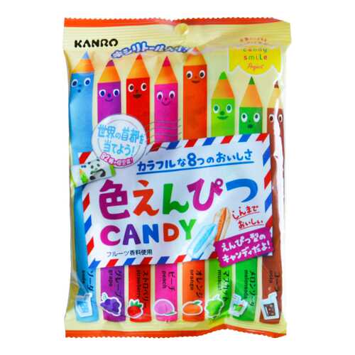Карамель Kanro цветные карандаши 8 вкусов в Покупочка