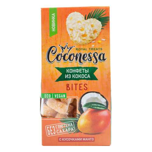 Конфеты Coconessa кокосовые с кусочками манго 90 г в Покупочка