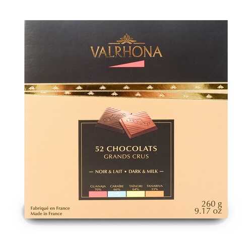 Шоколадный набор Valrhona Ассорти 260 г карре Франция в Покупочка