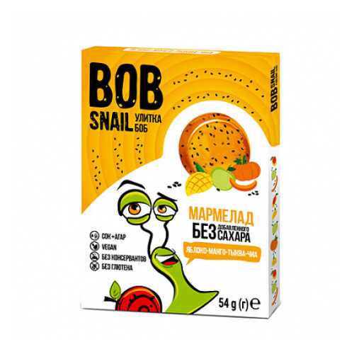 Мармелад фруктово-овощной Яблоко, манго, тыква, чиа Bob Snail 54 г в Покупочка