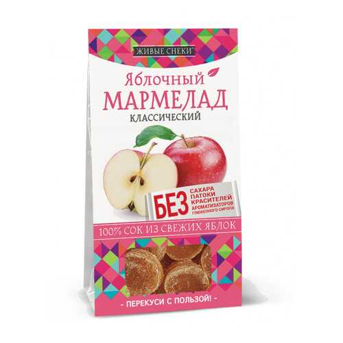 Мармелад яблочный Живые снеки классический 4*90 г в Покупочка