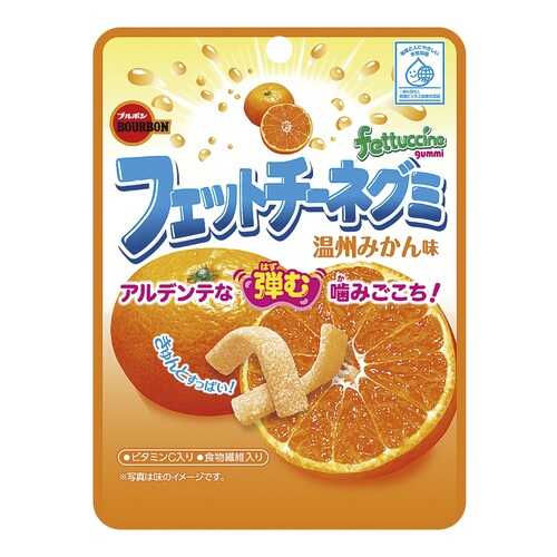 Мармелад жевательный Fettuccine Gummi, со вкусом апельсина, 50 гр,Япония в Покупочка