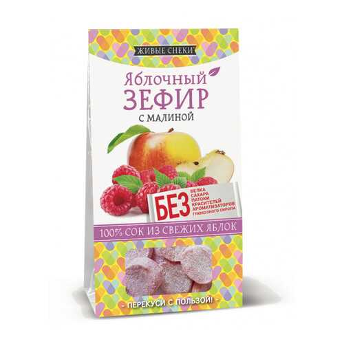 Зефир яблочный Живые снеки с малиной 4*60 г в Покупочка