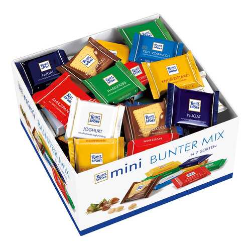 Набор мини-шоколада Ritter Sport bunter mix 1400 г в Покупочка